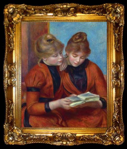 framed  Pierre Auguste Renoir The Two Sisters, ta009-2